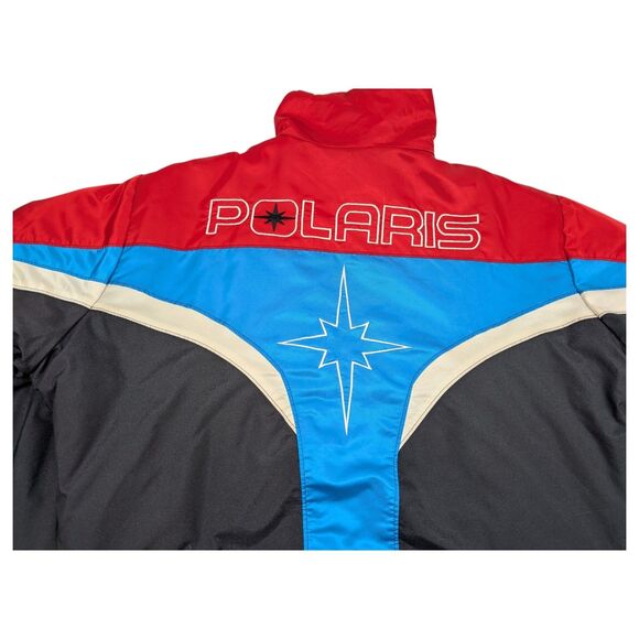 Vintage Polaris Indy Jacket Winter Coat Large Thinsulate Snowmobile Jacket USA - Picture 3 of 16